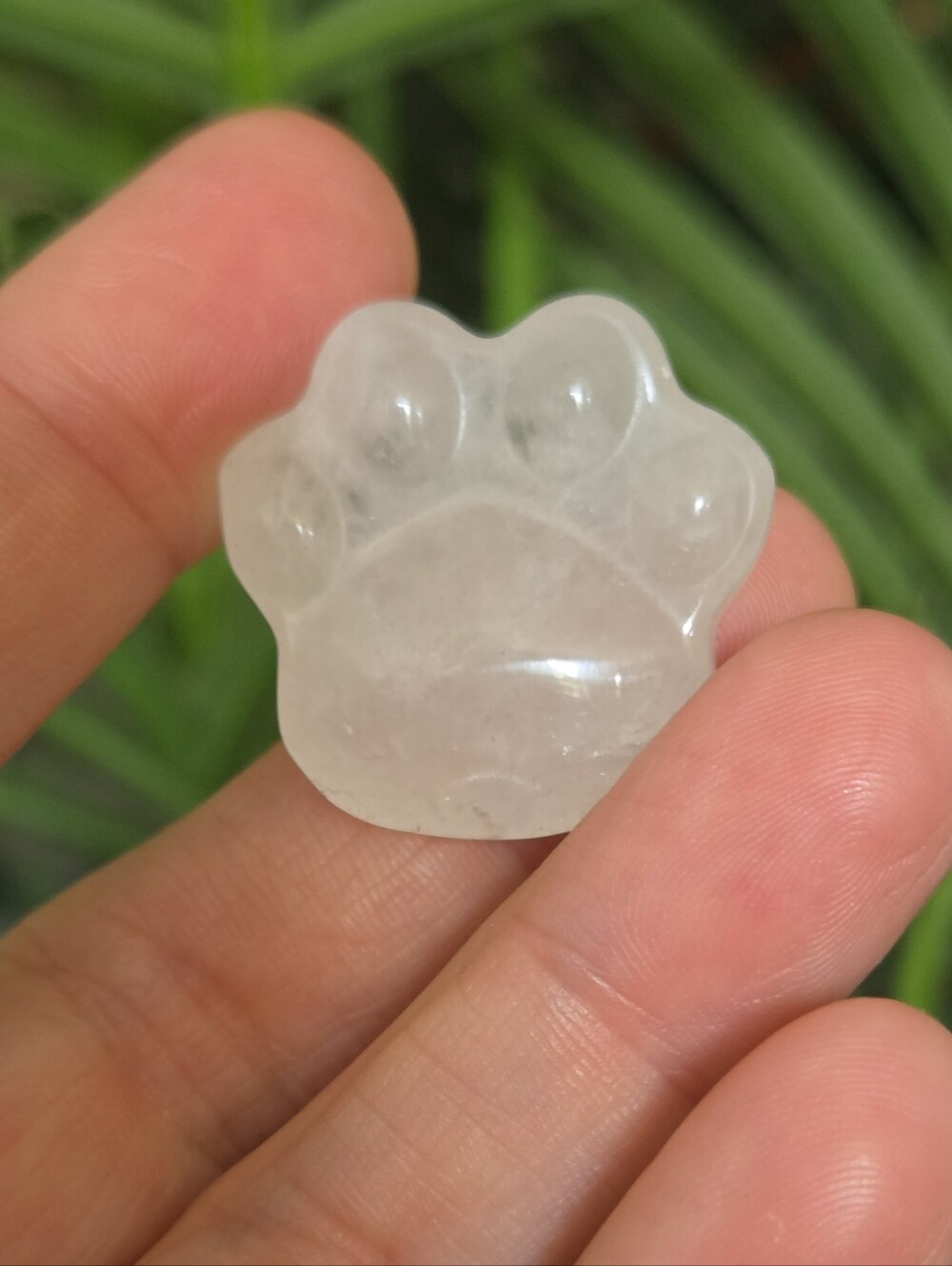 Quartz Paw Worry Stone